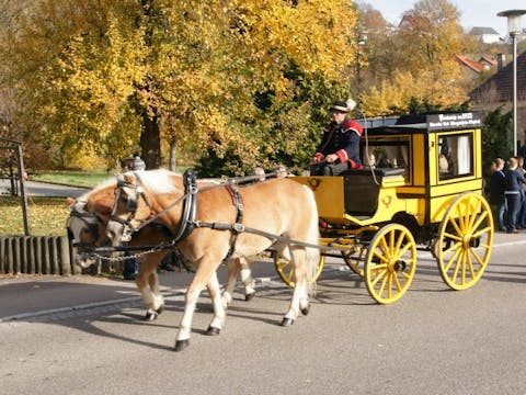 Umzug des Herbstpferdemarkt